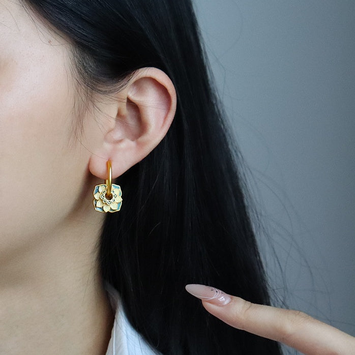 Ivory Bloom Earrings