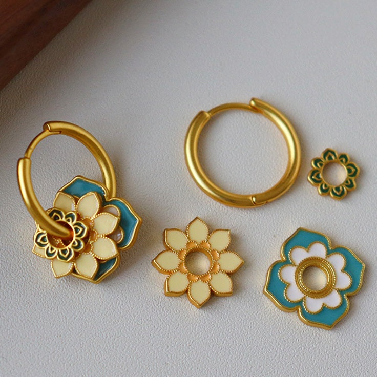 Ivory Bloom Earrings