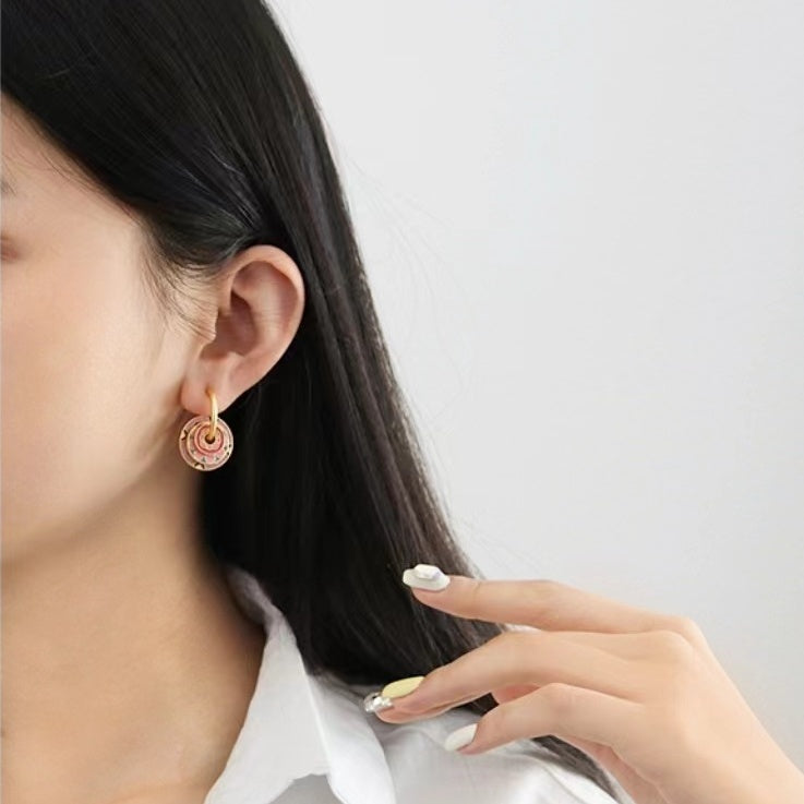 Rose Medallion Earrings