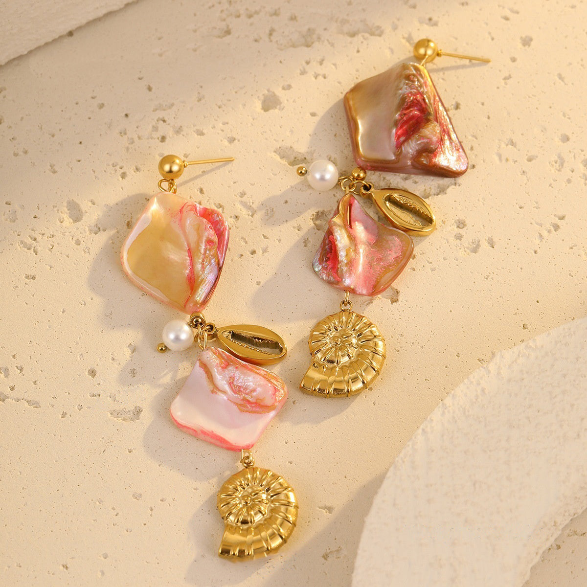 Rosy Tide Earrings
