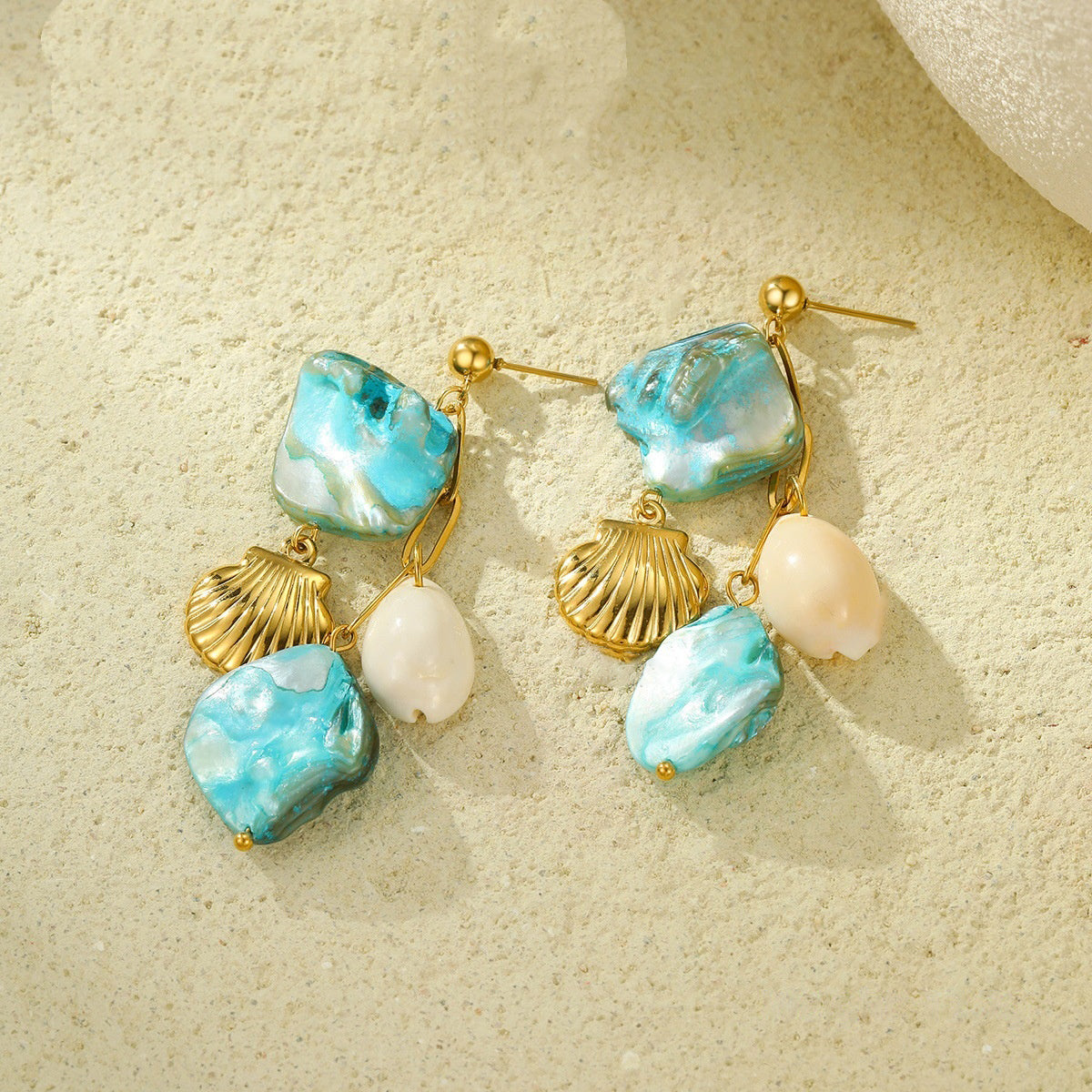 Ocean Pebble Earrings