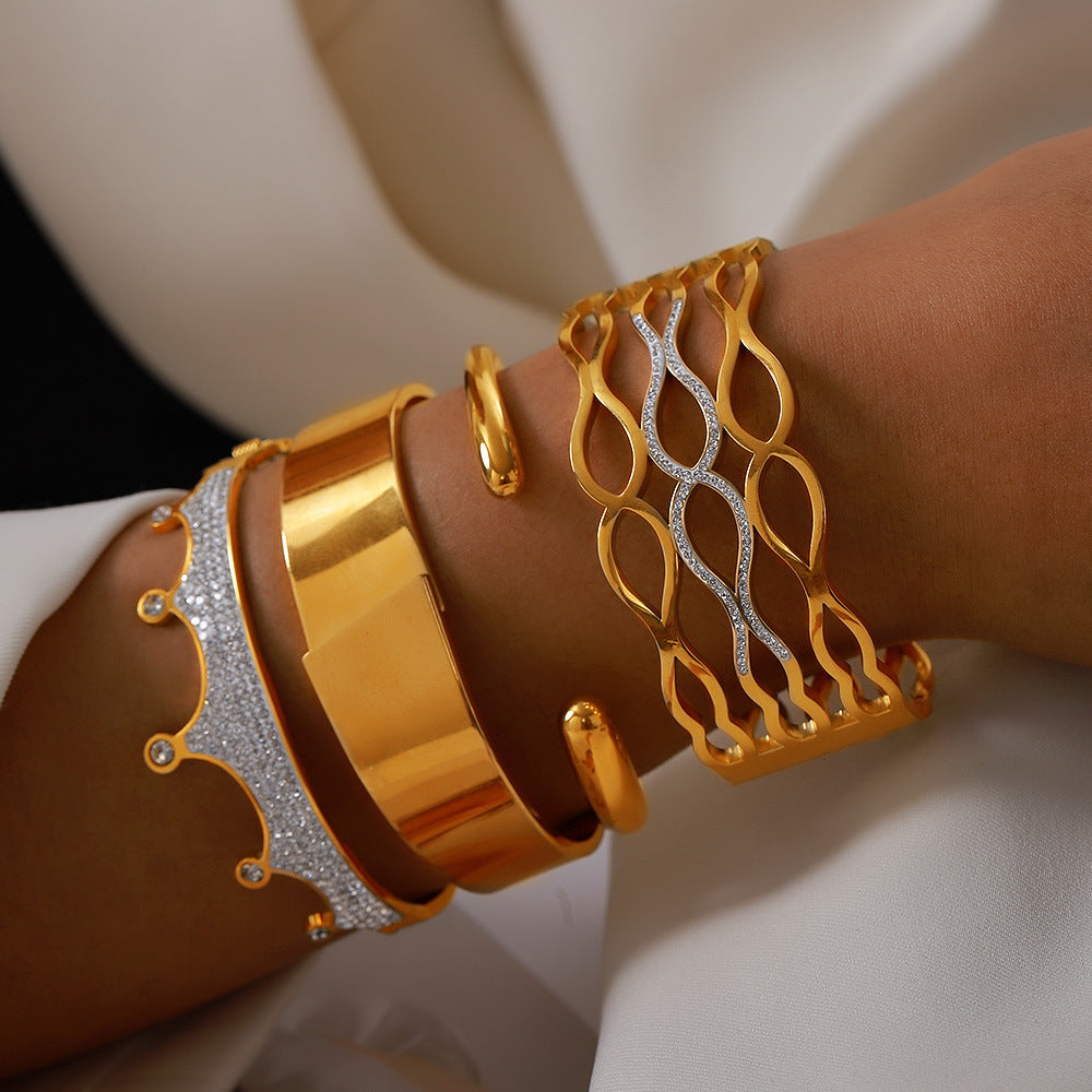 Statement Gold Bracelet Collection