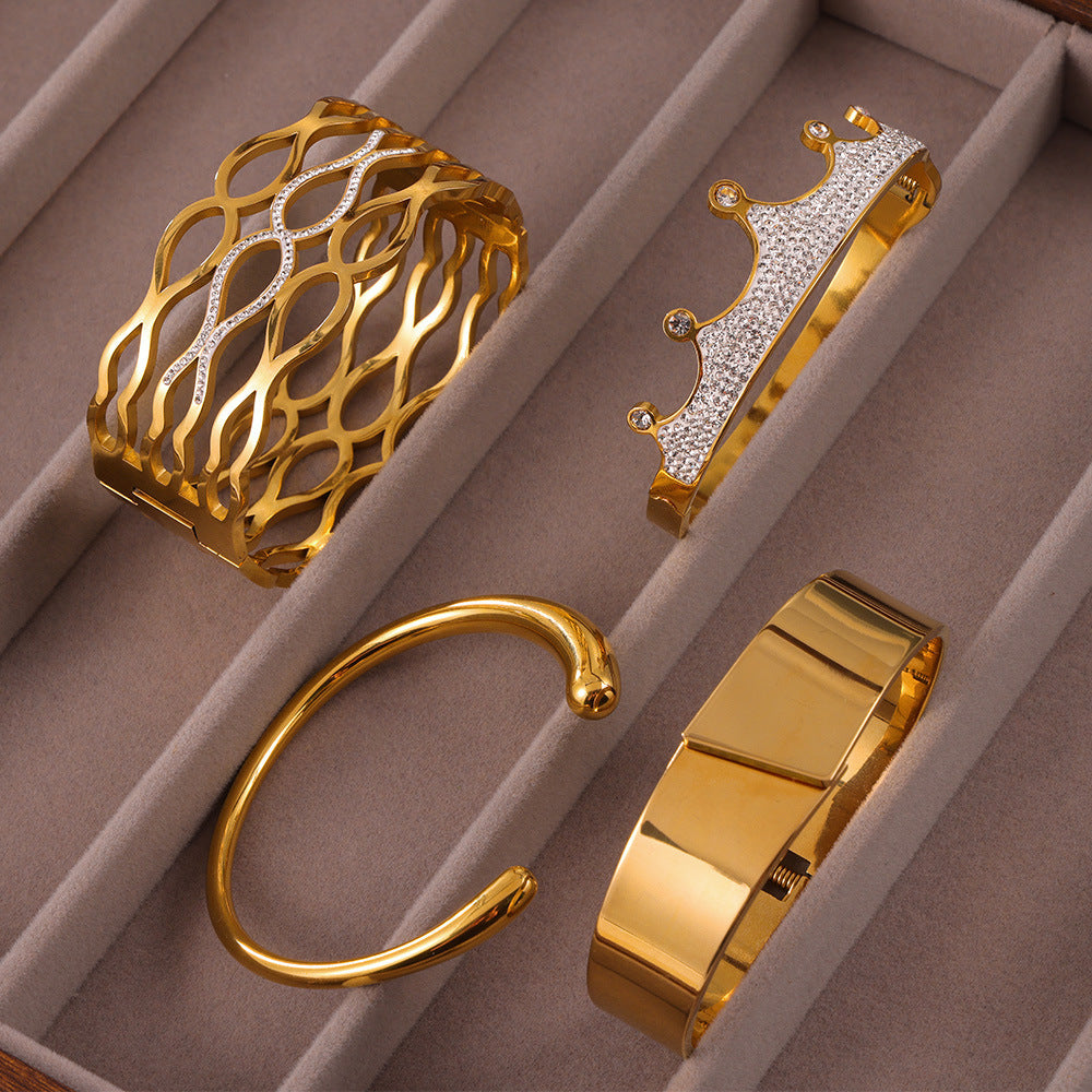 Statement Gold Bracelet Collection