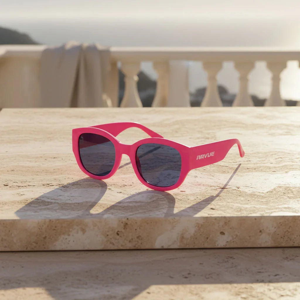 One Night Stand pink sunglasses lifestyle image