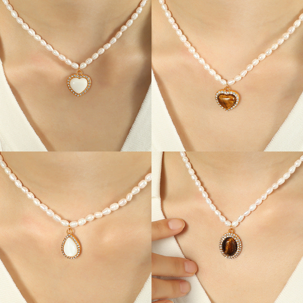 Pearl & Gemstone Statement Necklace