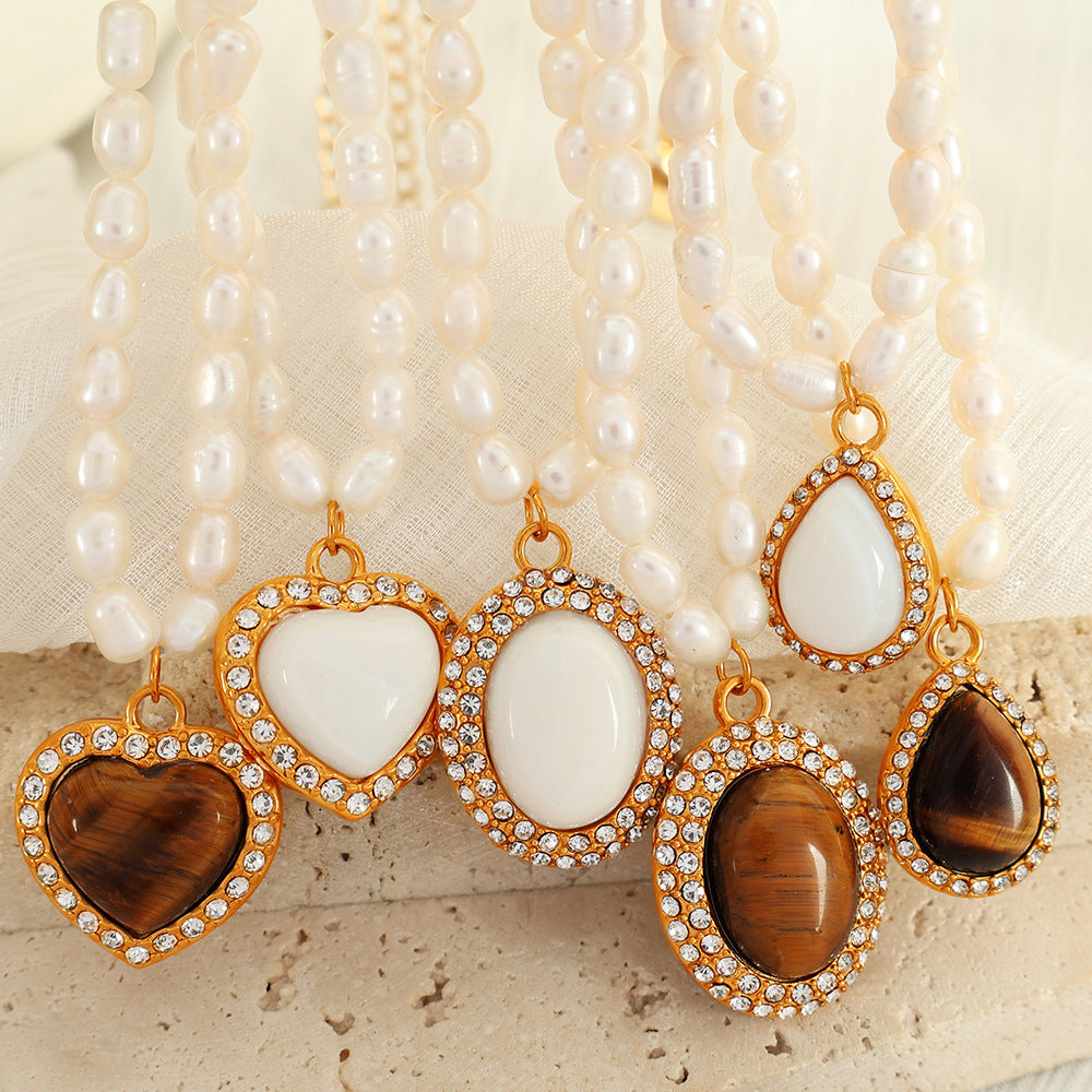 Pearl & Gemstone Statement Necklace