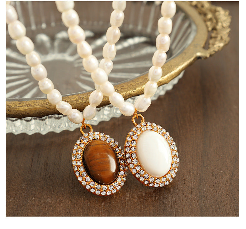 Pearl & Gemstone Statement Necklace