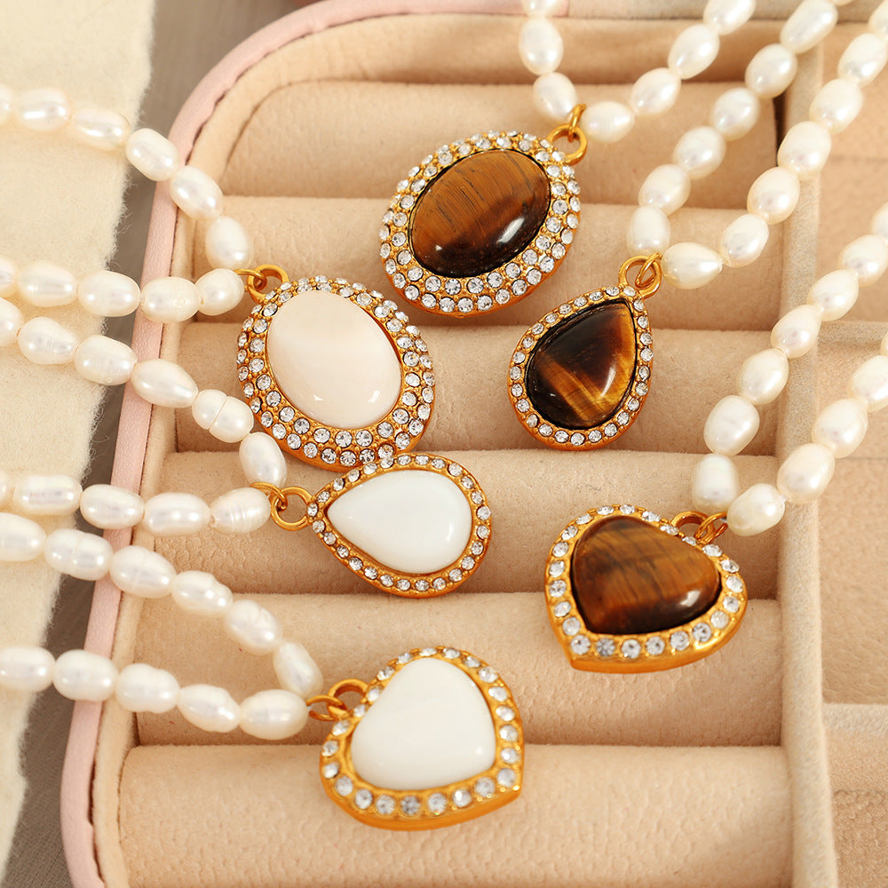 Pearl & Gemstone Statement Necklace