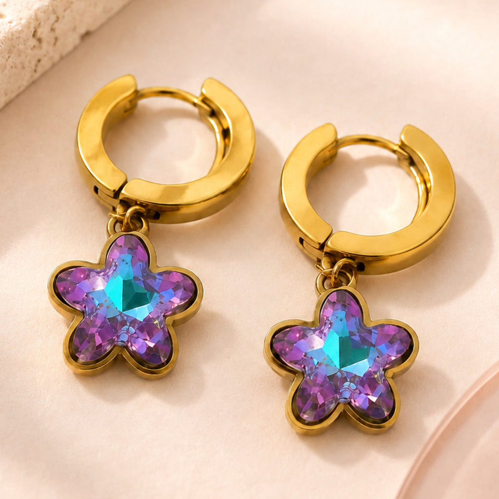 Aurora Bloom Earrings – single close-up detail