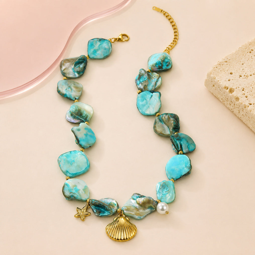 Blue Current Necklace – full view