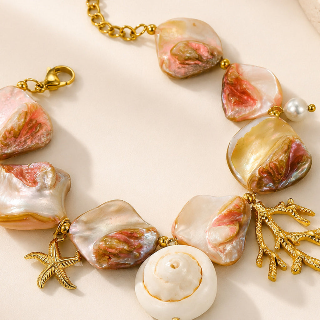 Coral Glow Bracelet – single close-up detail