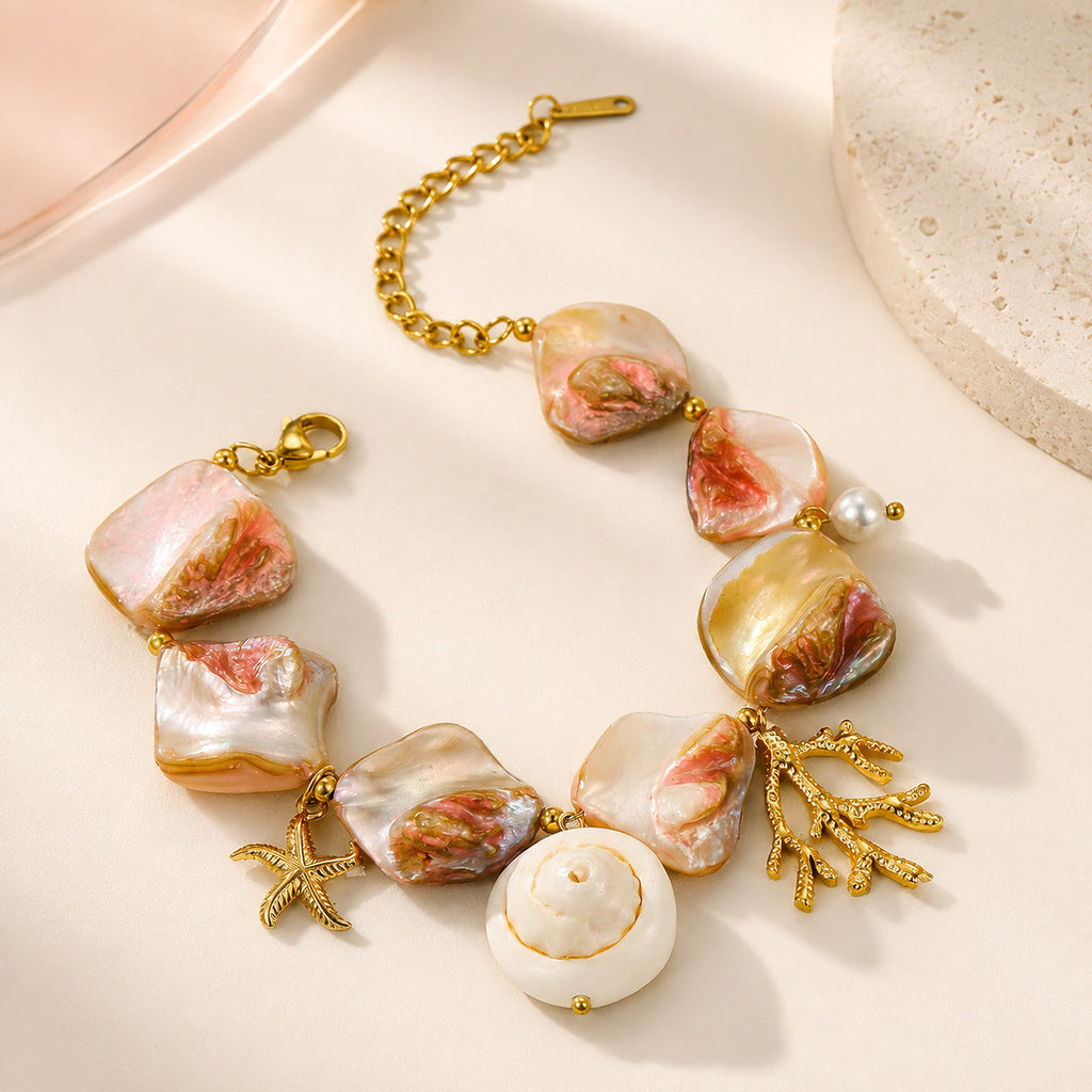 Coral Glow Bracelet – full view