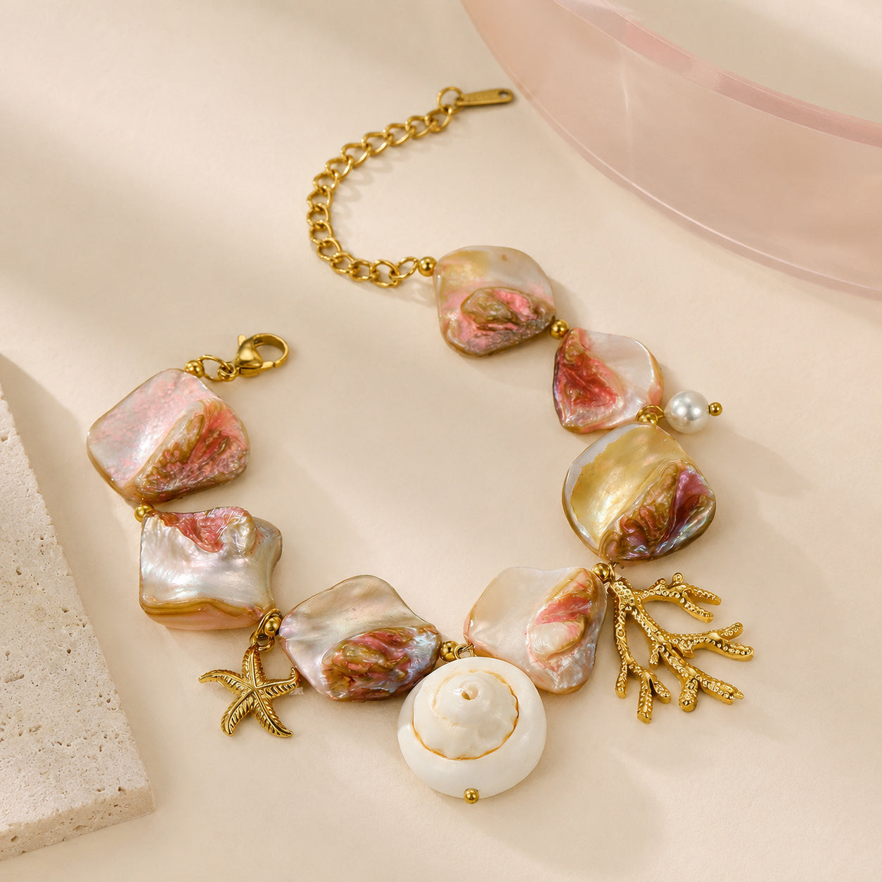 Coral Haze Necklace – full view