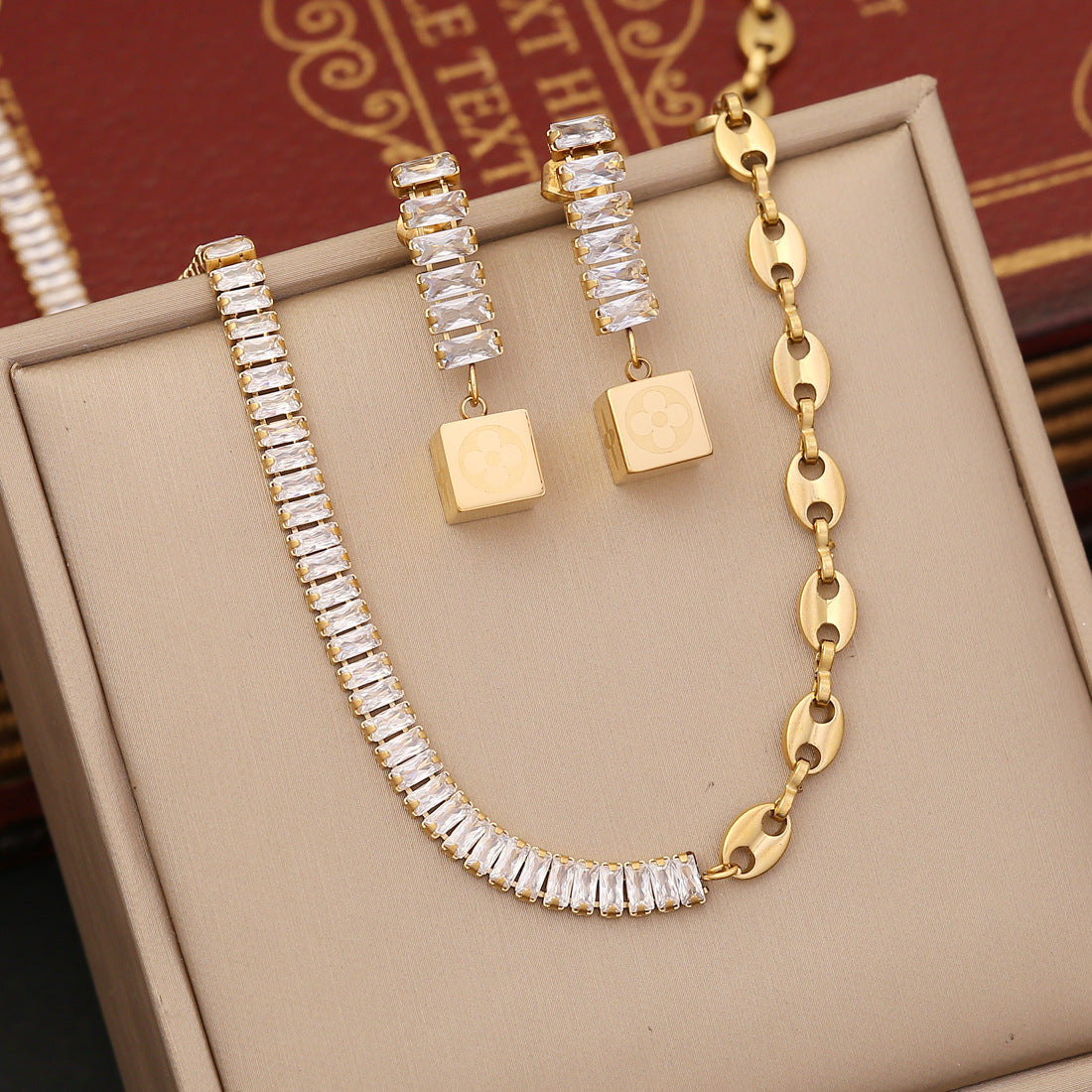 Crystal Chain Elegance Jewelry Set