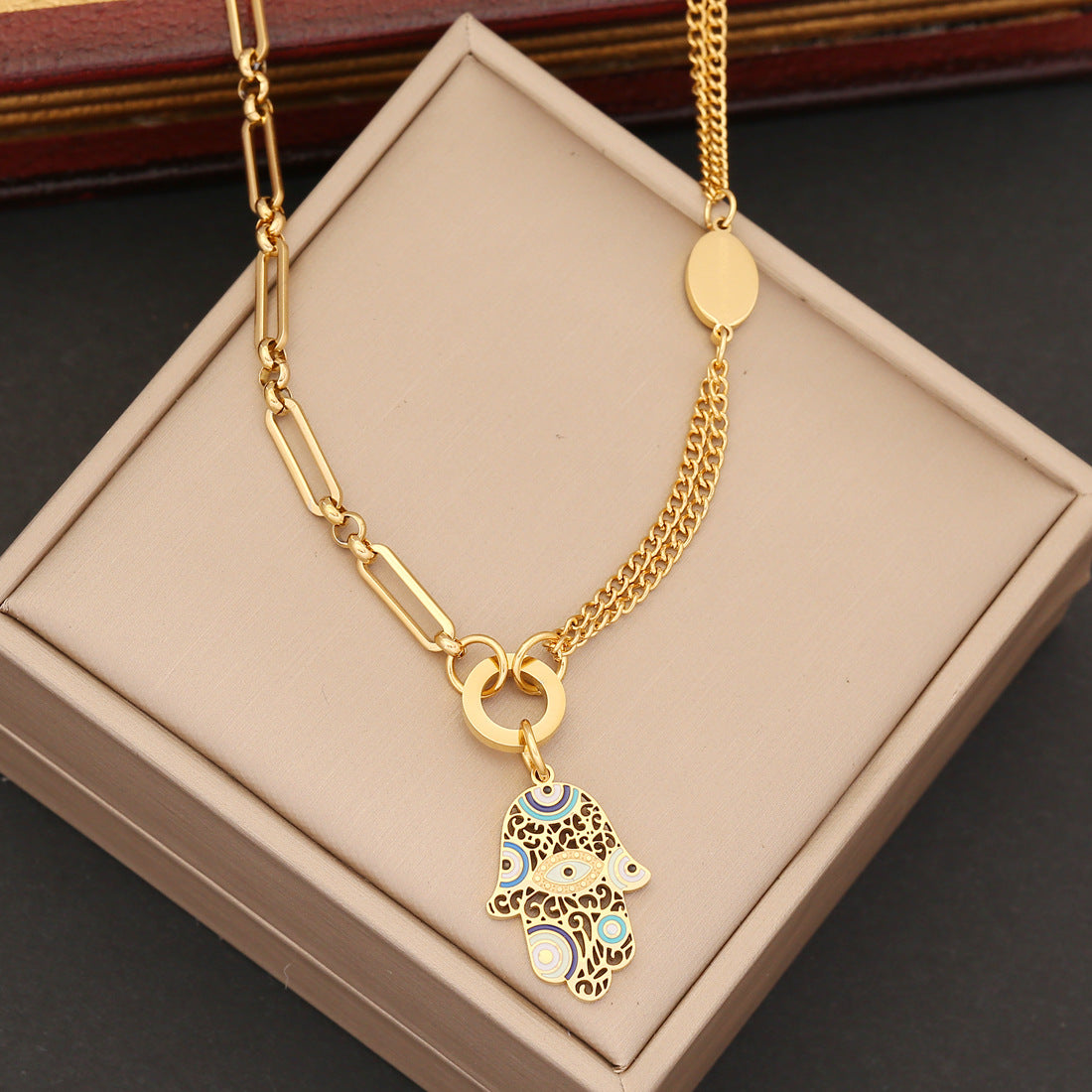 Hamsa Protection Jewelry Set
