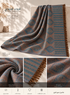 Bloomy Heritage Wave Pashmina in Sunset Turquoise
