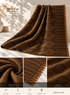 Bloomy Heritage Wave Pashmina in Warm Mocha