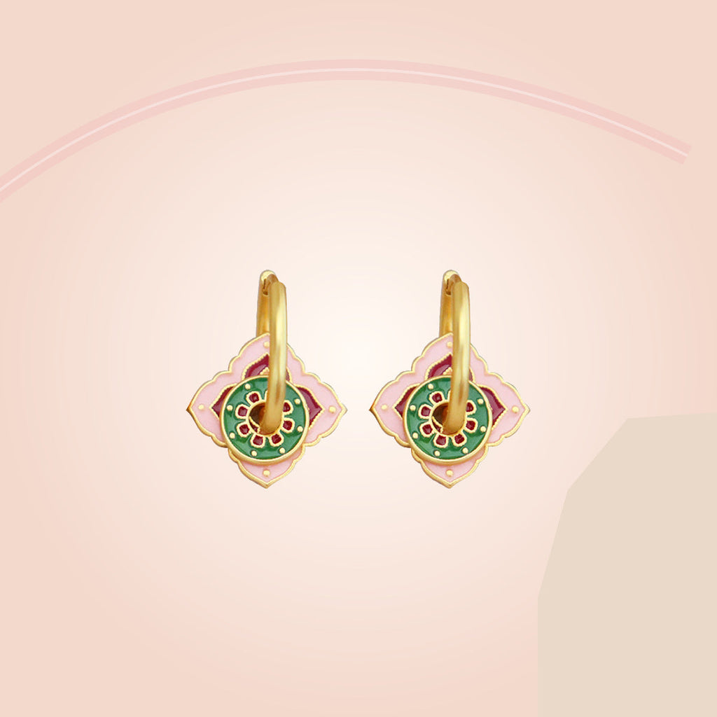 Lilac Bloom Earrings — full product view