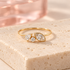 Approved Bloomy product image: marquise crystal trio ring