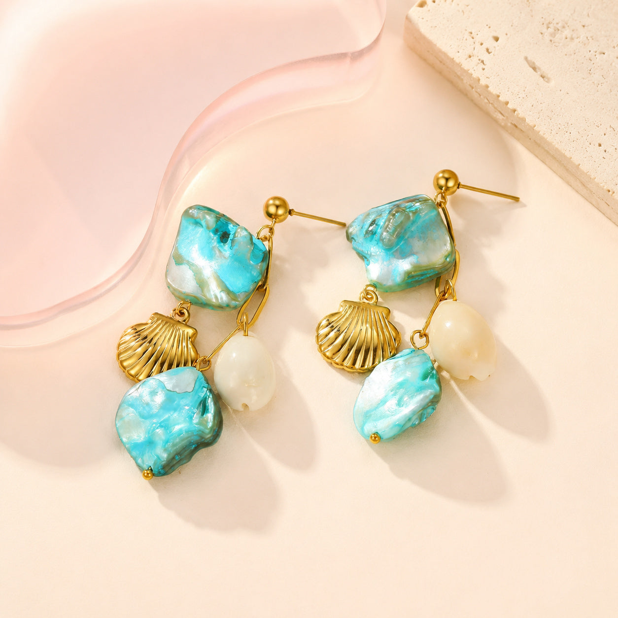 Ocean Pebble Earrings — product image