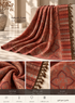 Bloomy Ornamental Paisley Pashmina in Autumn Ember