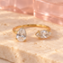 Pear and marquise crystal open ring, Bloomy product image