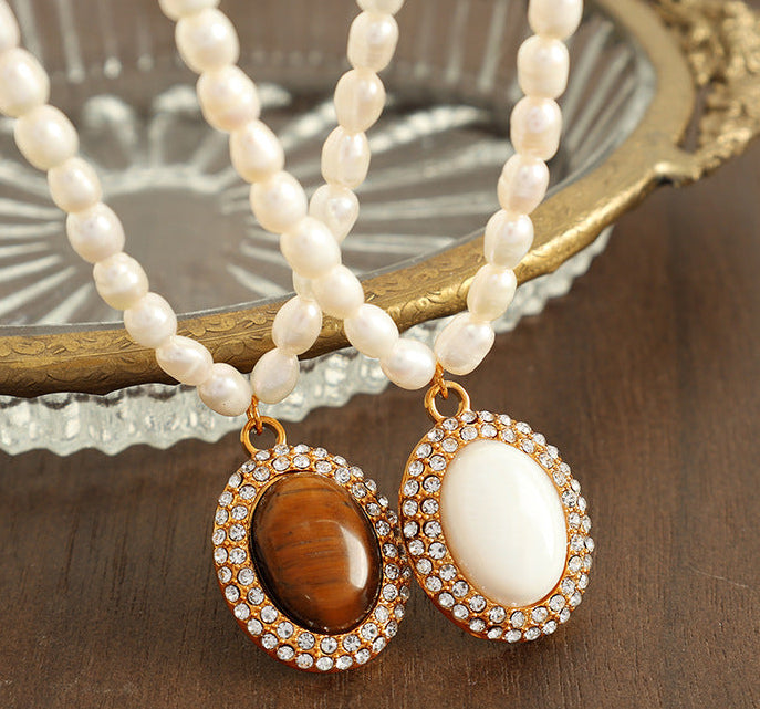 Pearl & Gemstone Statement Necklace