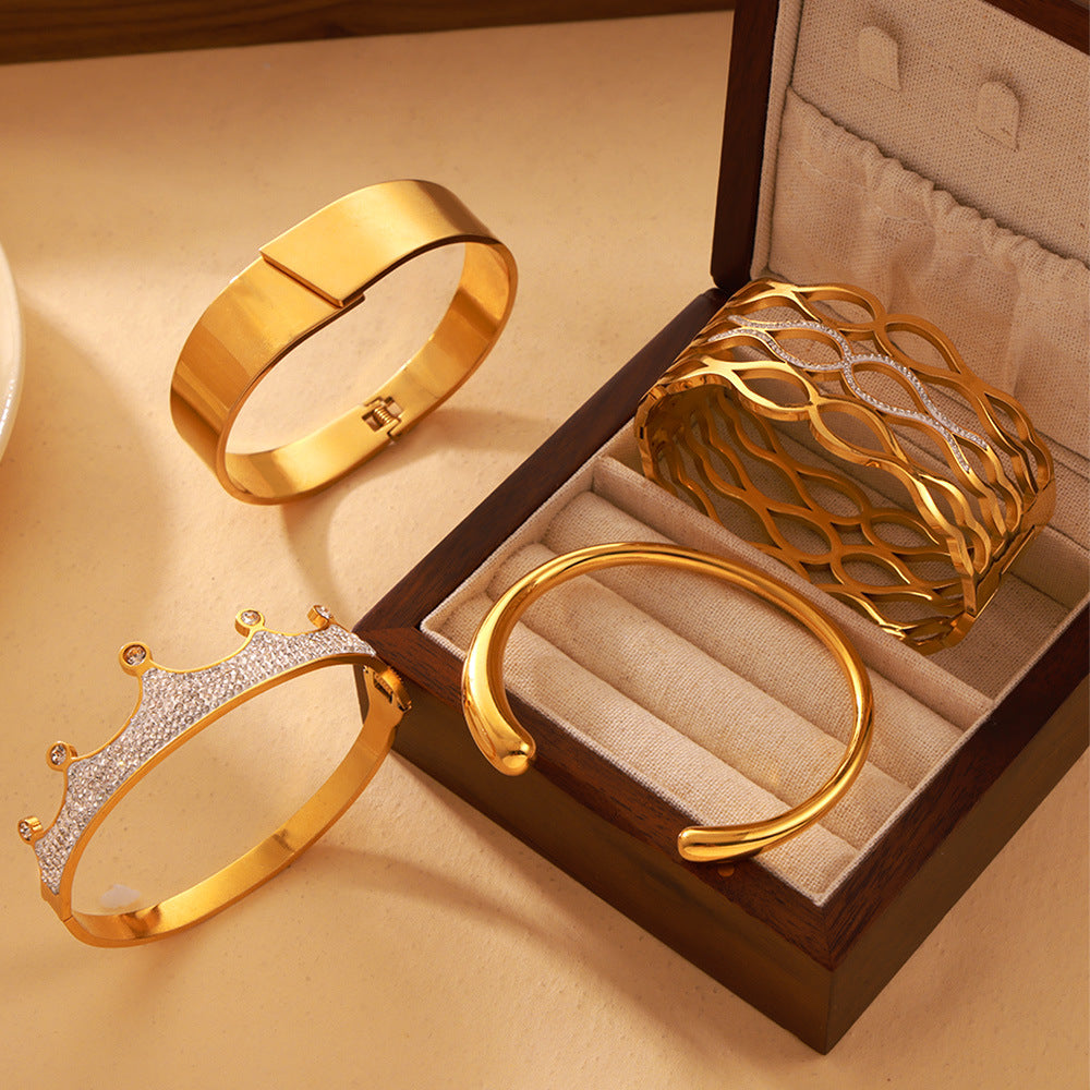 Statement Gold Bracelet Collection