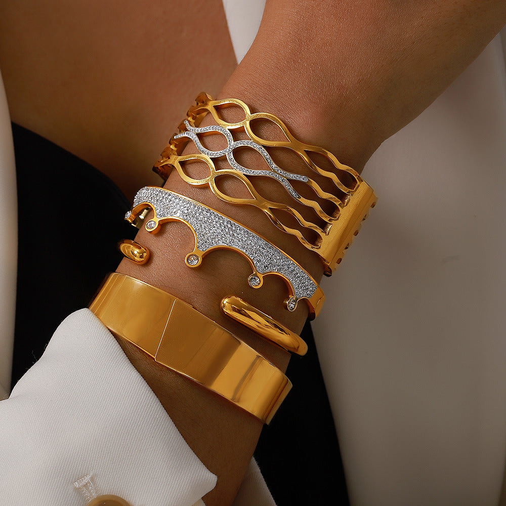 Statement Gold Bracelet Collection