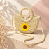 Cream sunflower woven bag