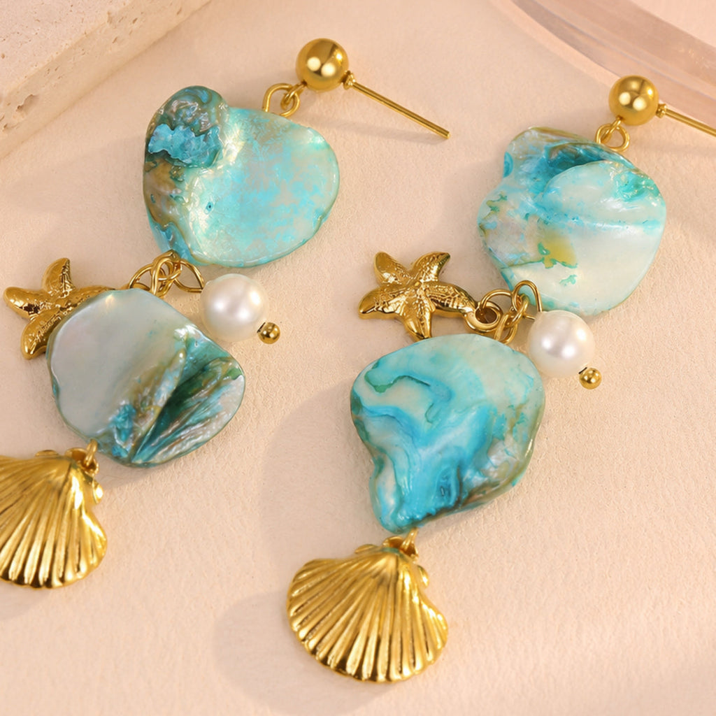 Tidal Bloom Earrings — detail view