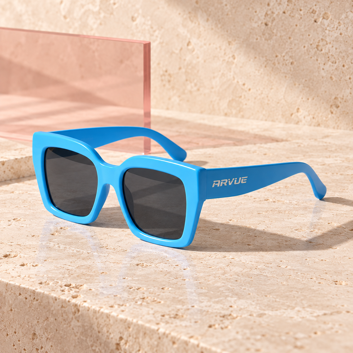 ARVUE Blue Jean Baby azure sunglasses branded side angle