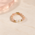 Blush Pearl Whisper Ring by Bloomy on ivory stone