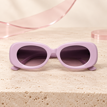 Daydream Diva Blush Pink sunglasses front view - Bloomy