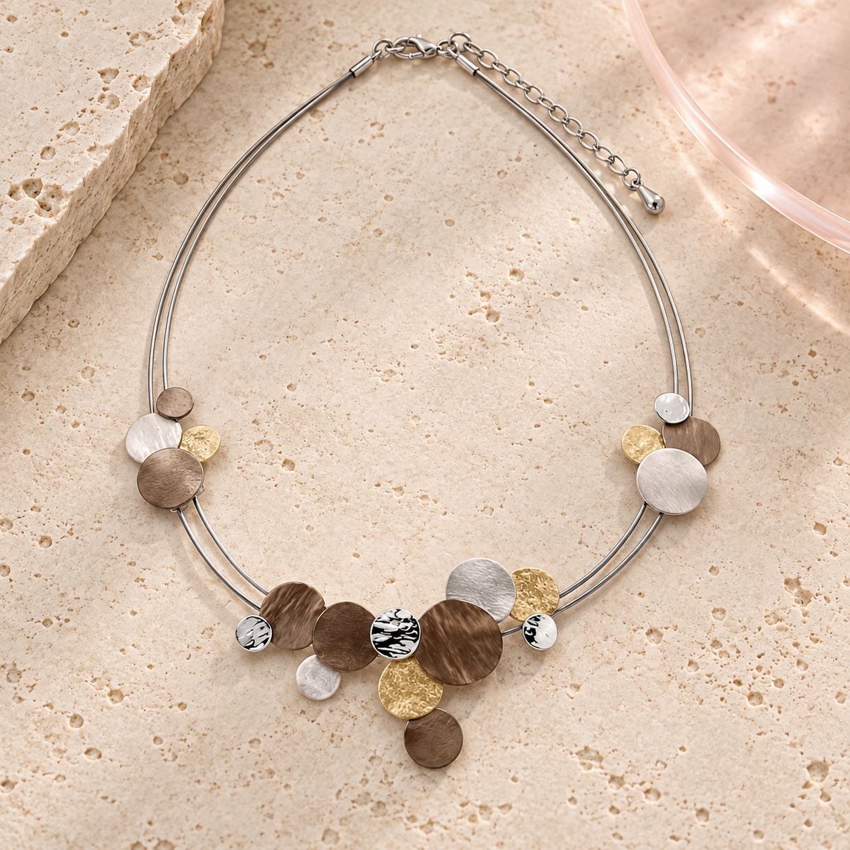 Divine Tri Tone Necklace product view