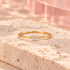 Clear square crystal ring — product photo