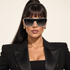 Love Letter Vapour Blue sunglasses on model - Bloomy