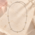 Luma two-tone silver and gold bar necklace by Bloomy