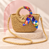 Mosaic Scarf Raffia Bag product view