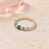 Seafoam Pearl Ring by Bloomy on warm ivory stone