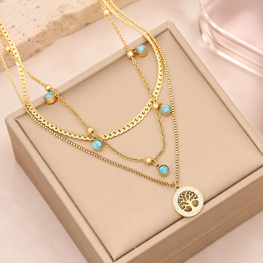 Tree of Life Layered Necklace